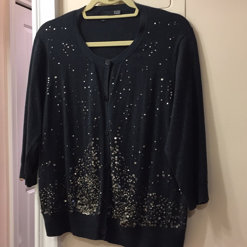 Eileen Fisher Dressy Top/Cardigan
